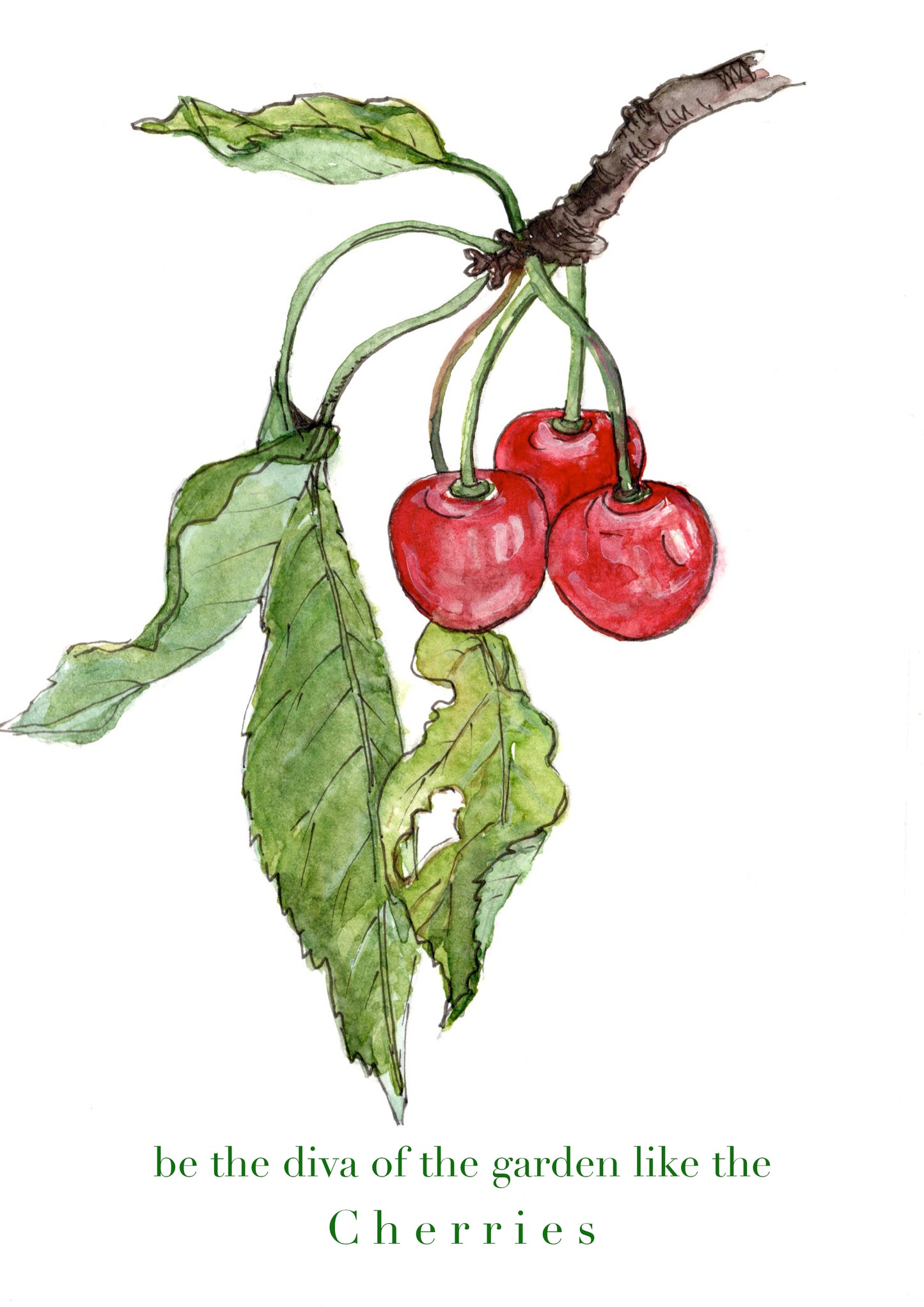 T-Shirt "Be a diva like the cherries"